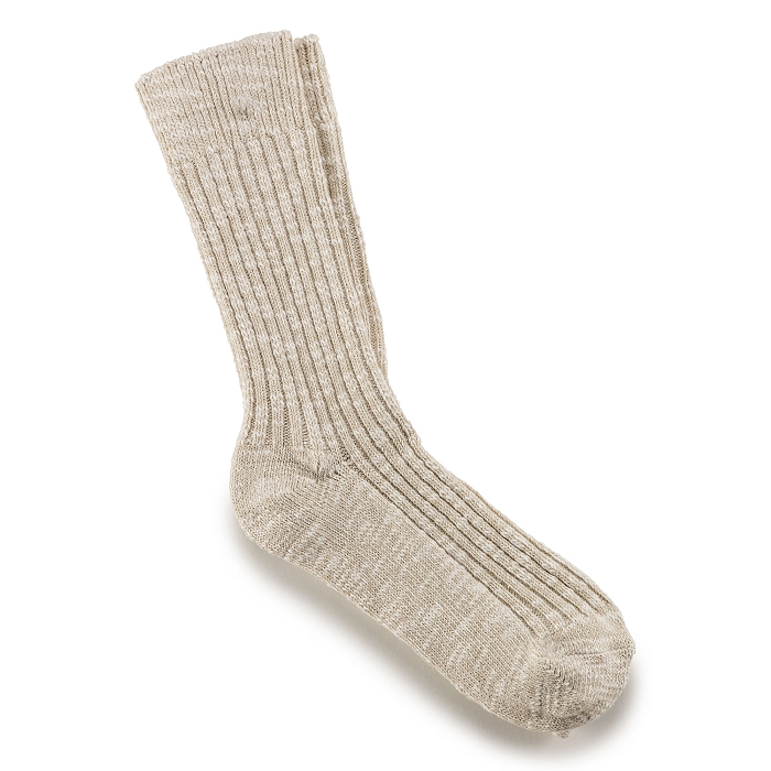 Birkenstock accessoires birkenstock chaussettes coton flamme homme gray white 