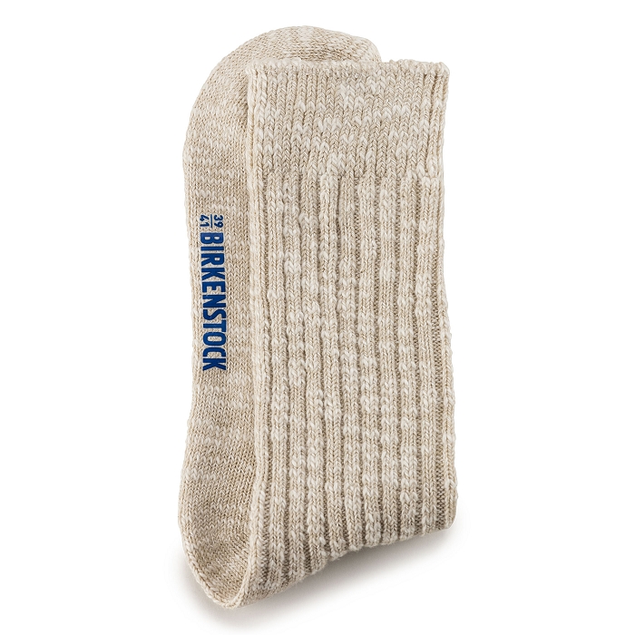 Birkenstock accessoires birkenstock chaussettes coton flamme homme gray white 9106501_2