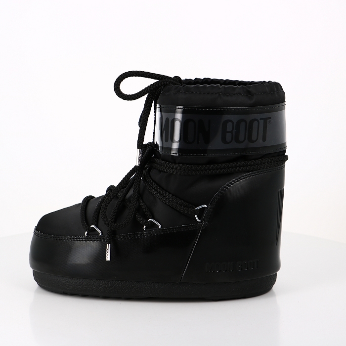 Moon boot chaussures moon boot bottes icon low glance black satin noir9107701_3