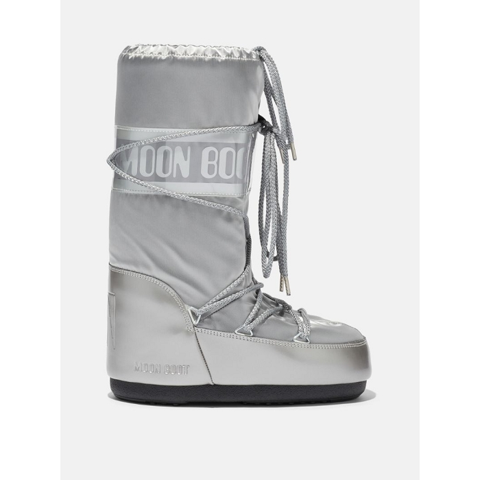 Moon boot famille moon boot glance silver gris