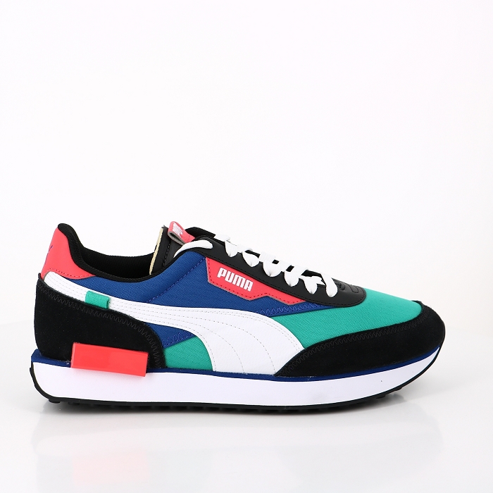 Puma chaussures puma future rider play on v blu multicouleur