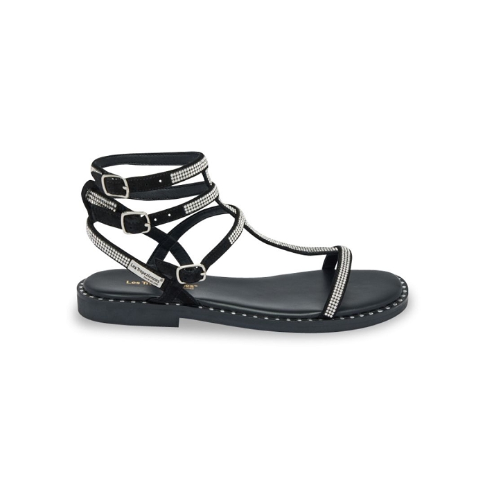 Les tropeziennes chaussures les tropeziennes coradiam noir argent noir