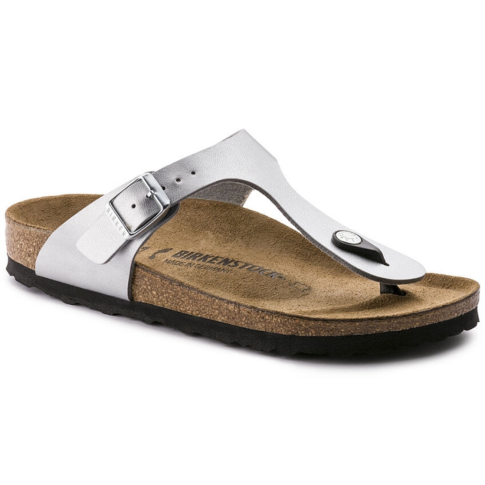 Birkenstock chaussures birkenstok gizeh bf siver argent