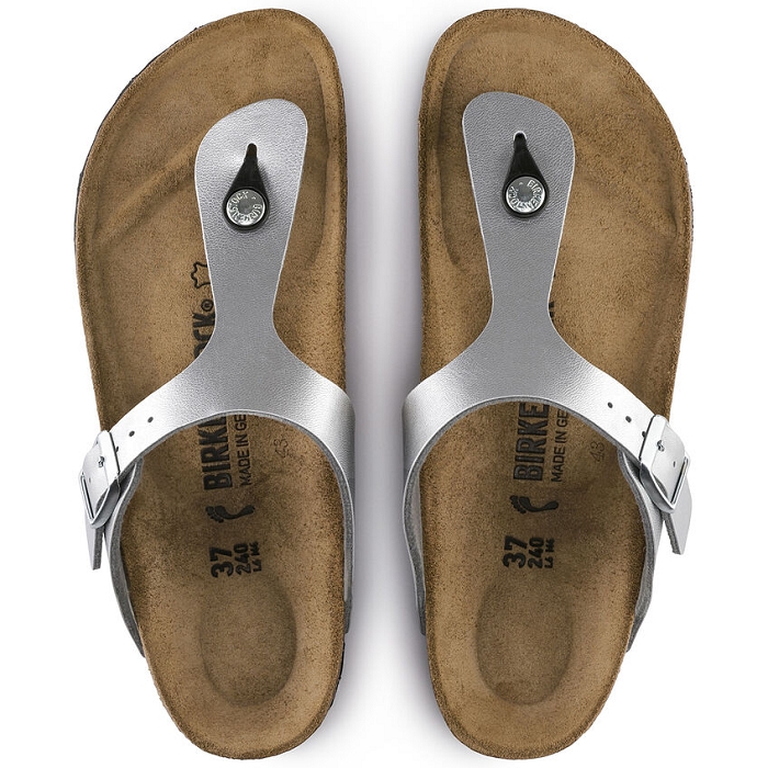 Birkenstock chaussures birkenstok gizeh bf siver argent9117001_3