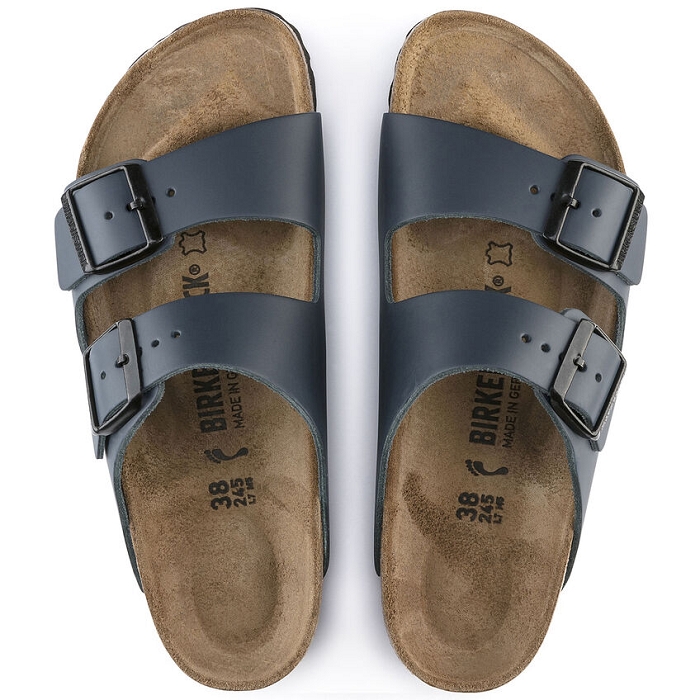 Birkenstock chaussures birkenstock arizona  cuir blue femme bleu9117301_3