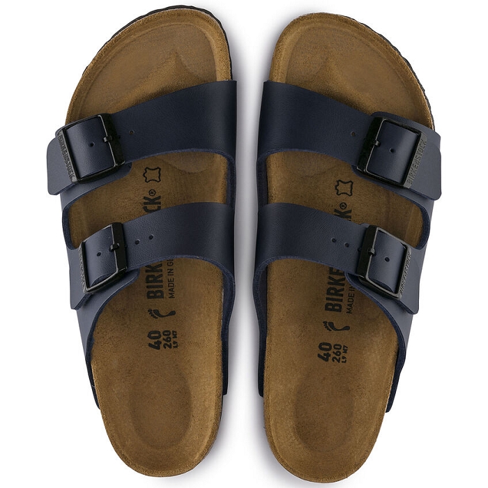 Birkenstock chaussures birkenstock arizona bf blue femmes bleu9117701_3