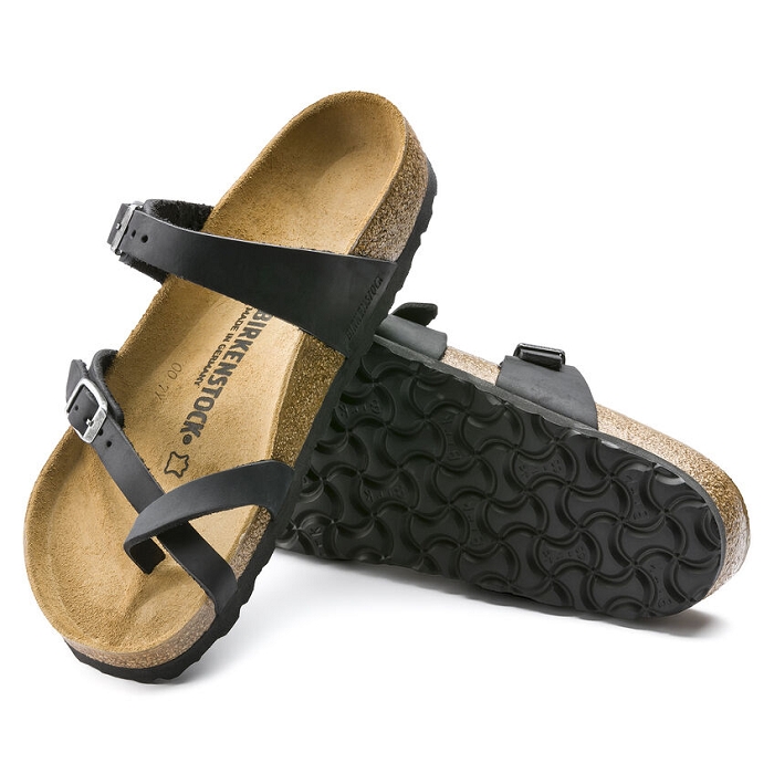 Birkenstock chaussures birkenstock mayari cuir huile black noir9118101_3