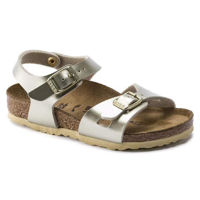 Birkenstock chaussures birkenstock rio bf electric metallic gold or