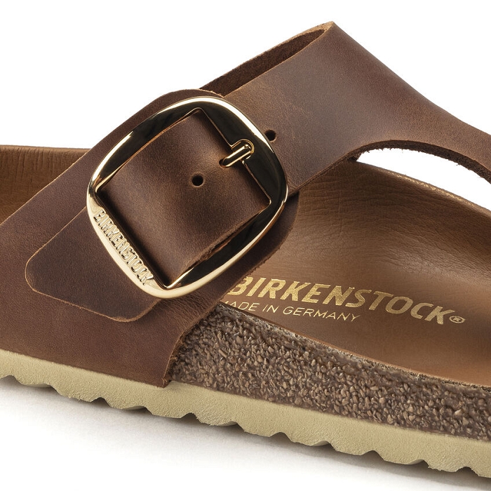Birkenstock chaussures birkenstock gizeh cuir big buckle cognac marron9120601_2