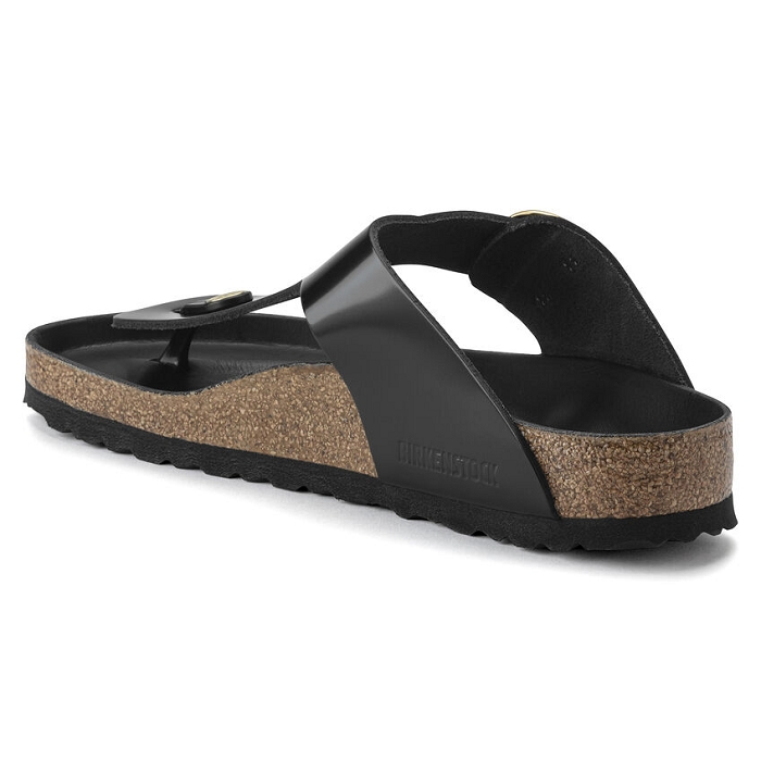 Birkenstock chaussures birkenstock gizeh big buckle cuir patent black noir9121301_3