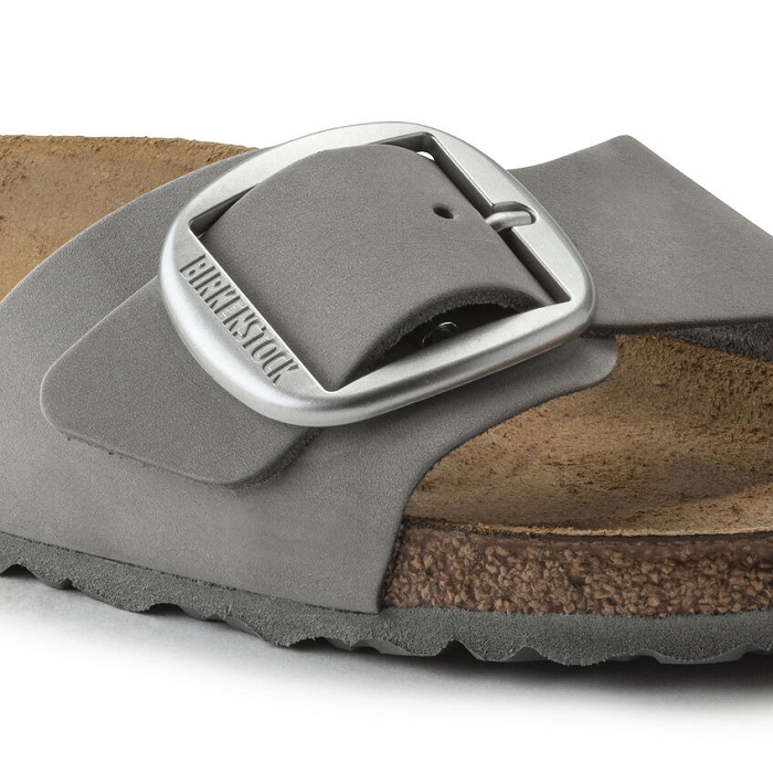 Birkenstock chaussures birkenstock madrid cuir nubuck big buckle dove gray 9121401_2