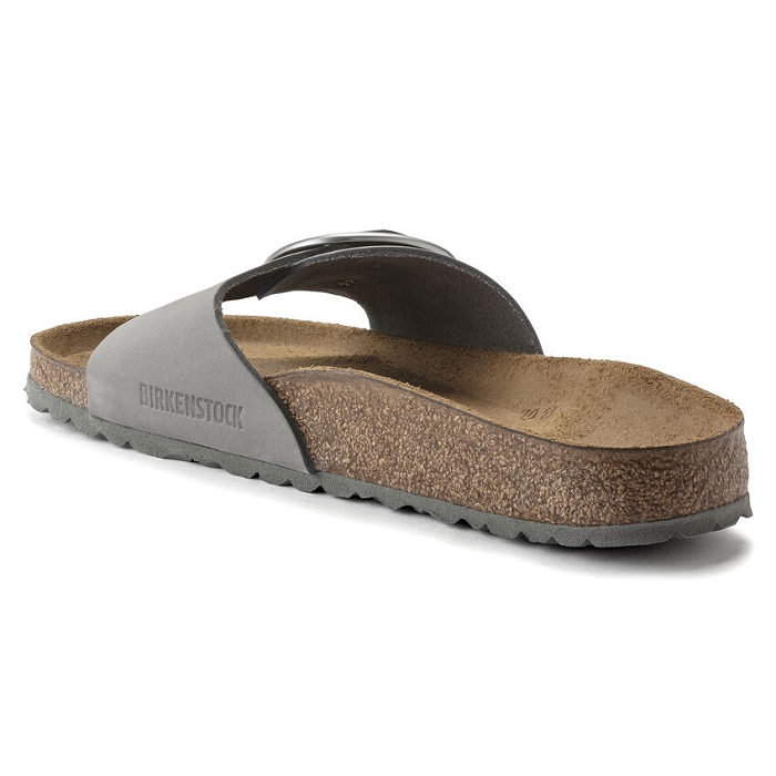 Birkenstock chaussures birkenstock madrid cuir nubuck big buckle dove gray 9121401_3