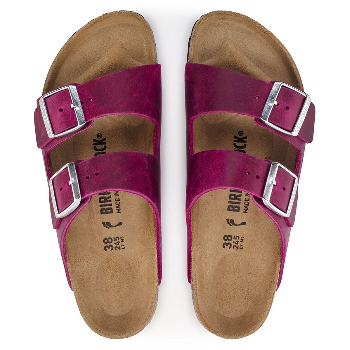 Birkenstock chaussures birkenstock arizona cuir festival fuchsia fuchsia9122201_4