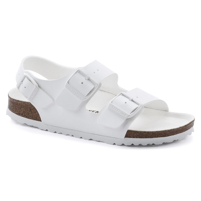 Birkenstock chaussures birkenstock milano bf triple white blanc