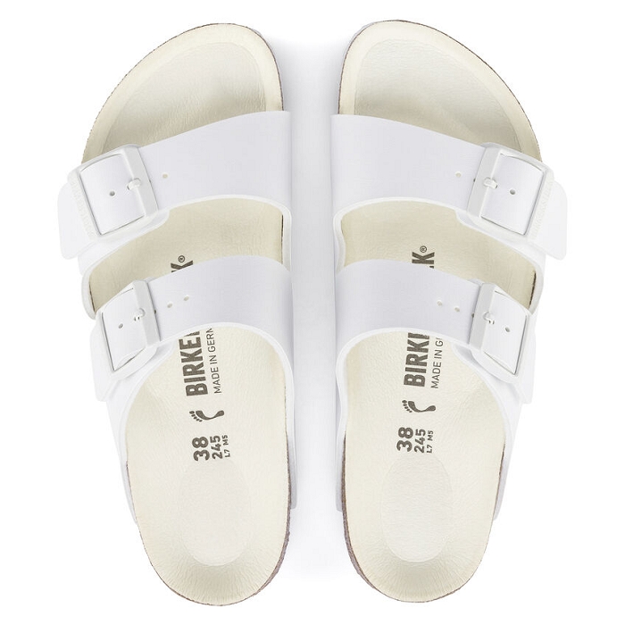 Birkenstock chaussures birkenstock arizona triple white femmes 9123101_4