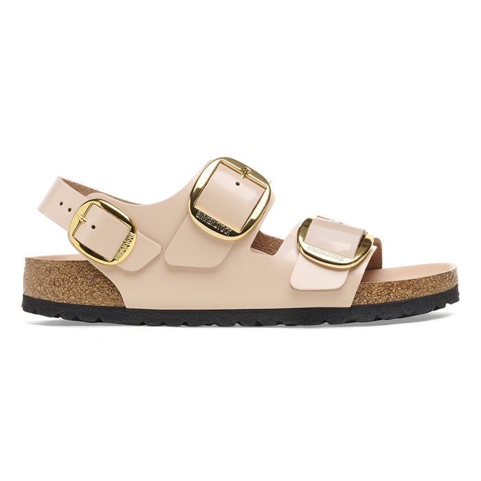 Birkenstock chaussures birkenstock milano big bukle cuir high shine new beige hex beige9123401_2