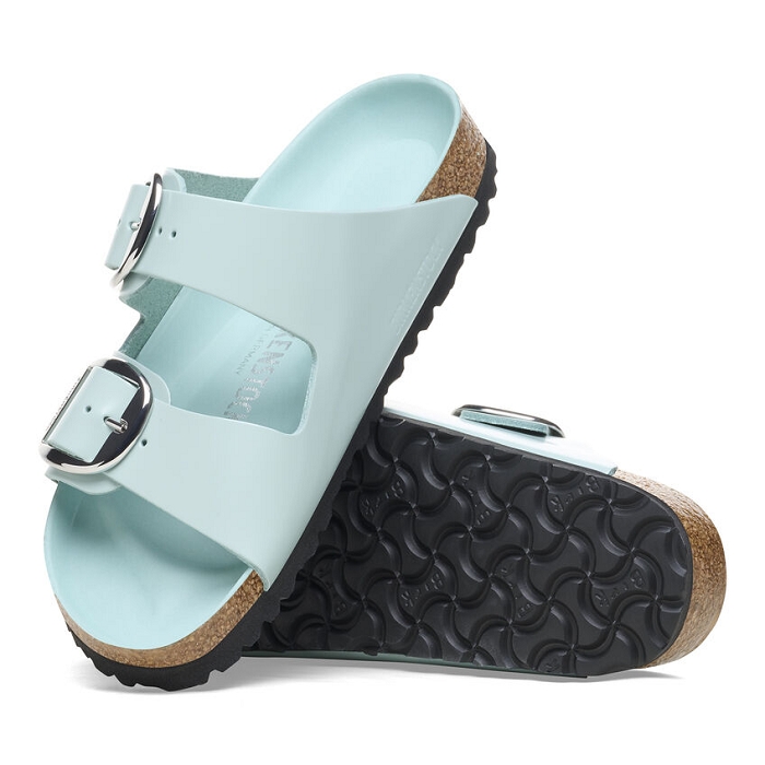 Birkenstock chaussures birkenstock arizona  cuir big buckle highshine surf green vert9123601_4