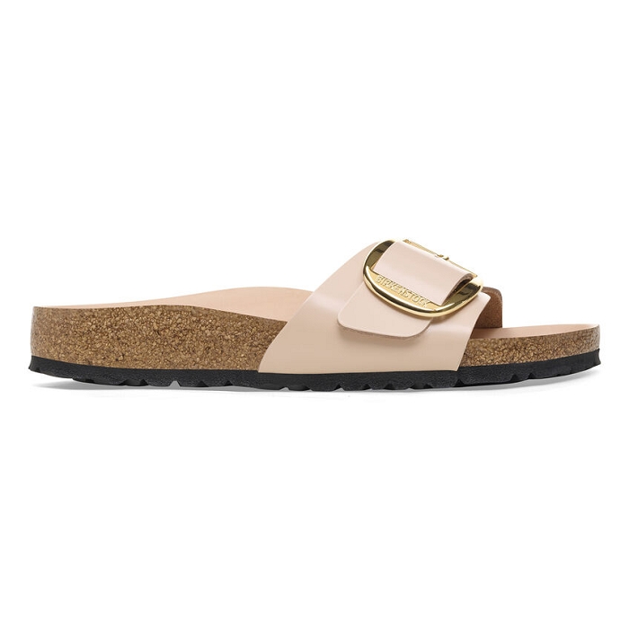 Birkenstock chaussures birkenstock madrid big buckle cuir high shine new beige hex beige9123701_2