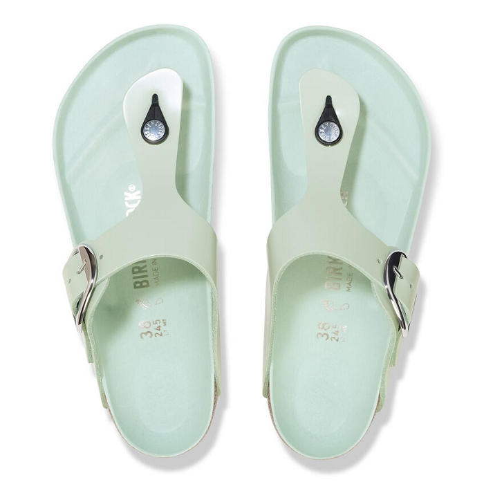 Birkenstock chaussures birkenstock gizeh big buckle cuir surf green hex vert9124301_3