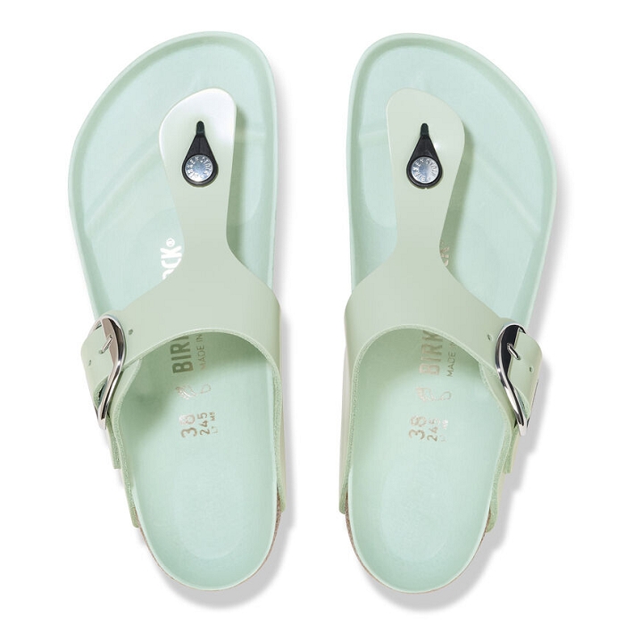 Birkenstock chaussures birkenstock gizeh big buckle cuir surf green hex vert9124301_3