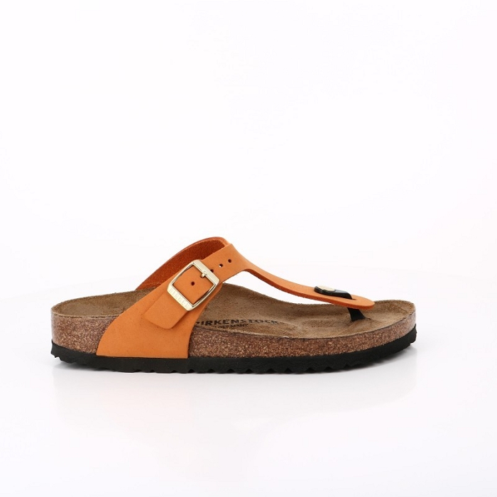 Birkenstock chaussures birkenstock gizeh cuir burnt orange 