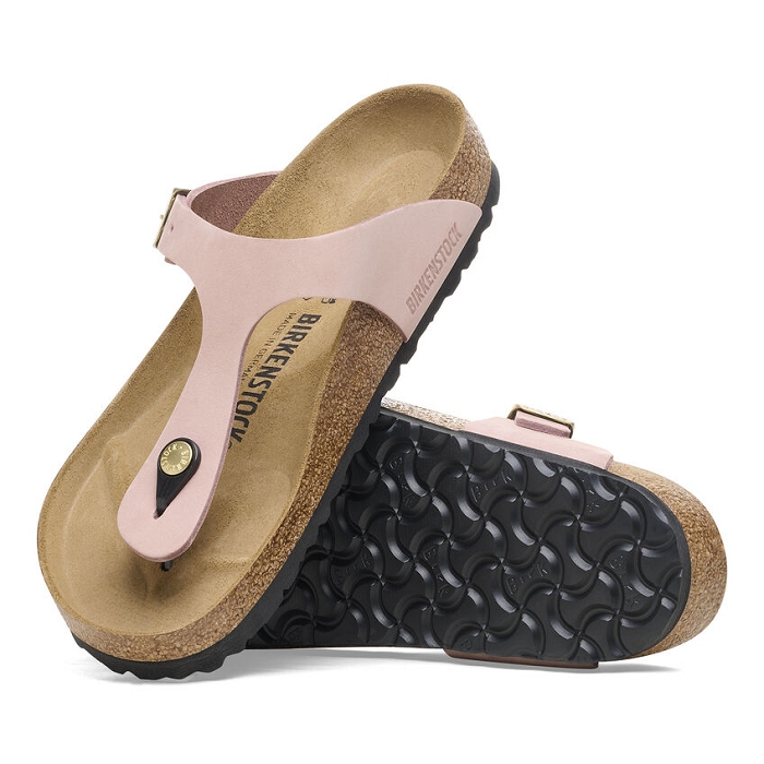 Birkenstock chaussures birkenstock gizeh cuir soft pink rose9124601_4