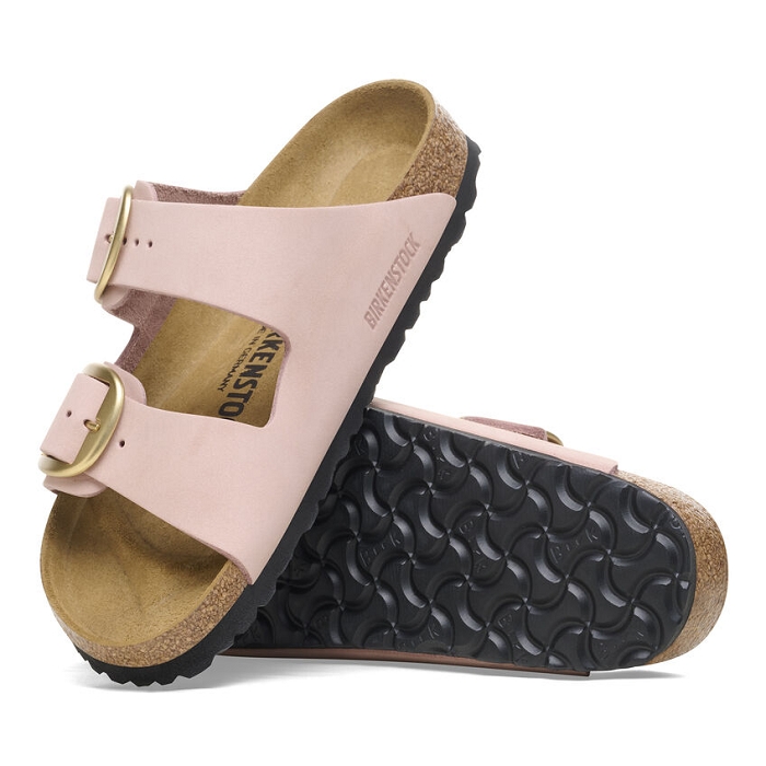 Birkenstock chaussures birkenstock arizona big buckle cuir soft pink rose9124801_4