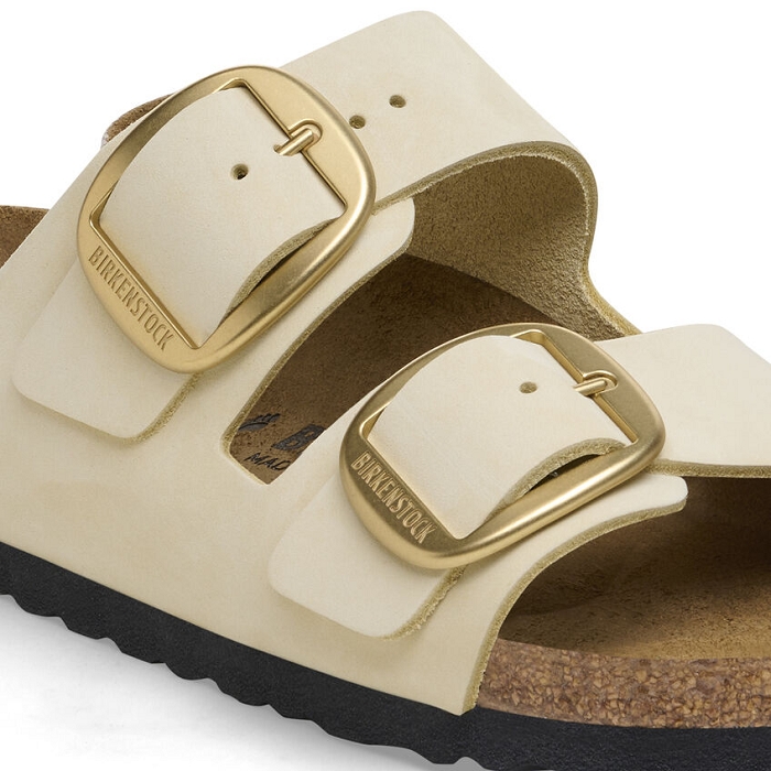 Birkenstock chaussures birkenstock arizona big buckle cuir ecru 9124901_2