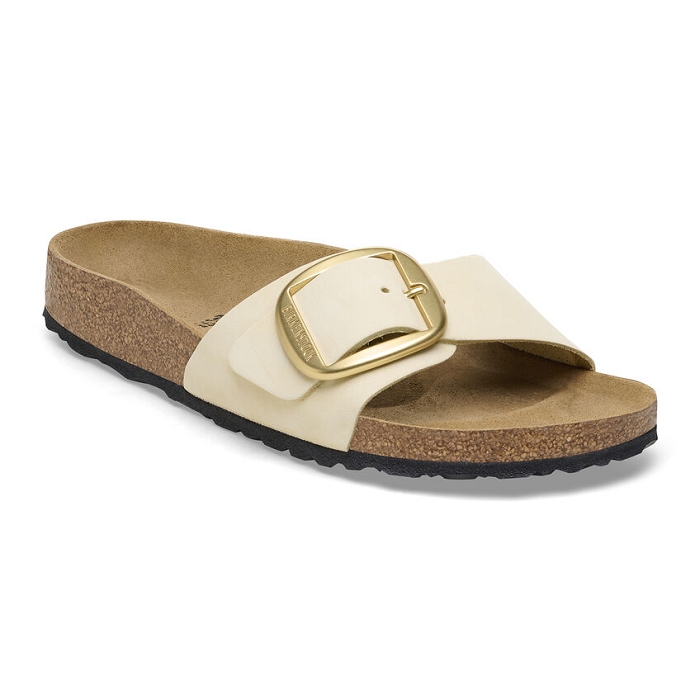 Birkenstock chaussures birkenstock madrid big buckle cuir ecru 