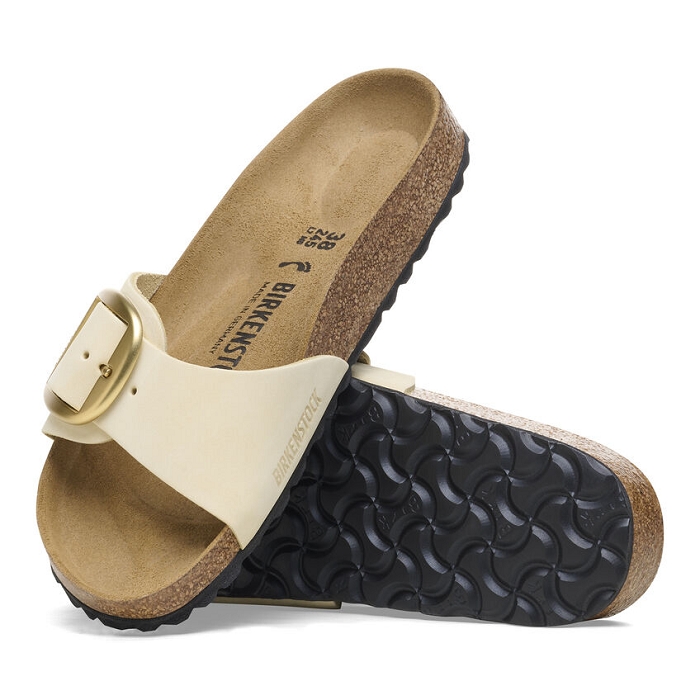 Birkenstock chaussures birkenstock madrid big buckle cuir ecru 9125101_4