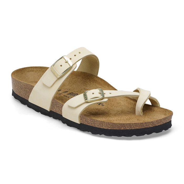 Birkenstock chaussures birkenstock mayari cuir ecru 