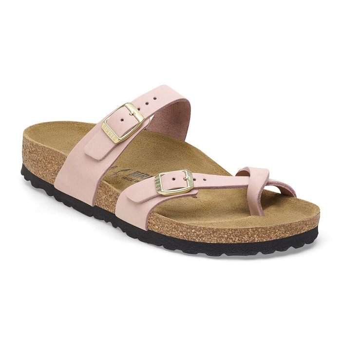 Birkenstock chaussures birkenstock mayari cuir soft pink 