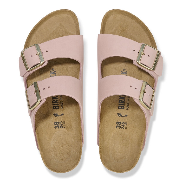 Birkenstock chaussures birkenstock arizona cuir soft pink 9126201_3