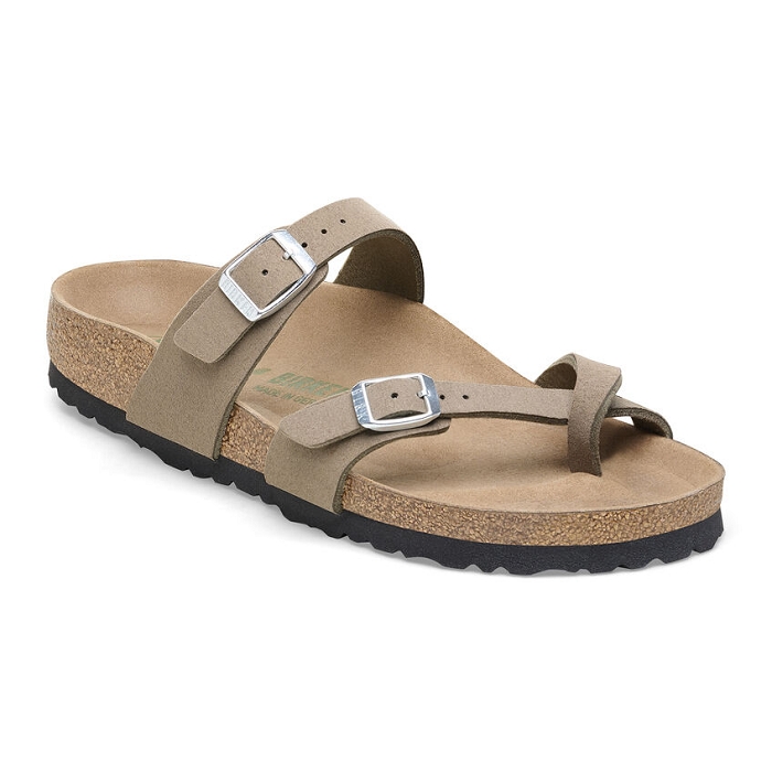 Birkenstock chaussures birkenstock mayari vegan soft grey taupe 