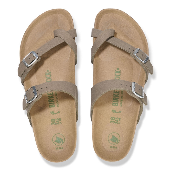 Birkenstock chaussures birkenstock mayari vegan soft grey taupe 9126501_3