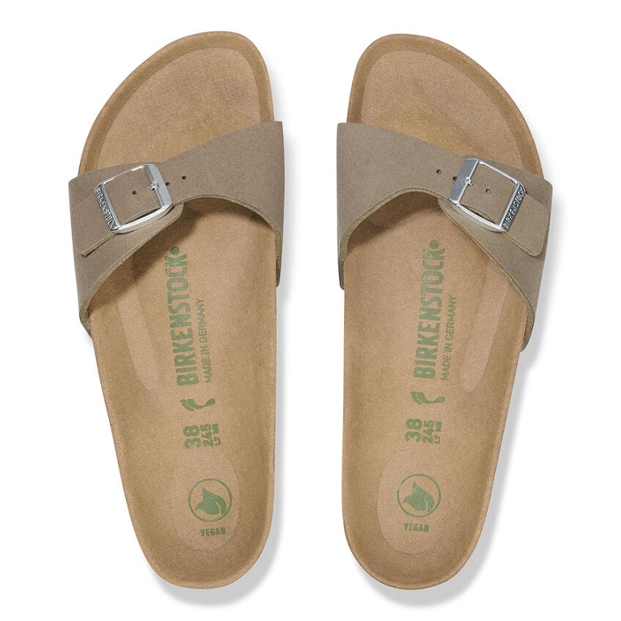 Birkenstock chaussures birkenstock madrid vegan soft grey taupe 9126701_3