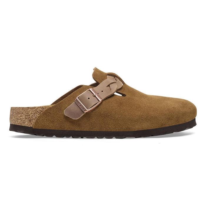 Birkenstock chaussures birkenstock boston cuir braided mink 9126901_2