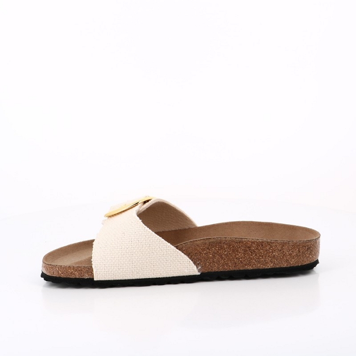 Birkenstock chaussures birkenstock madrid big buckle vegan rough canvas eggshell tex 9127101_3