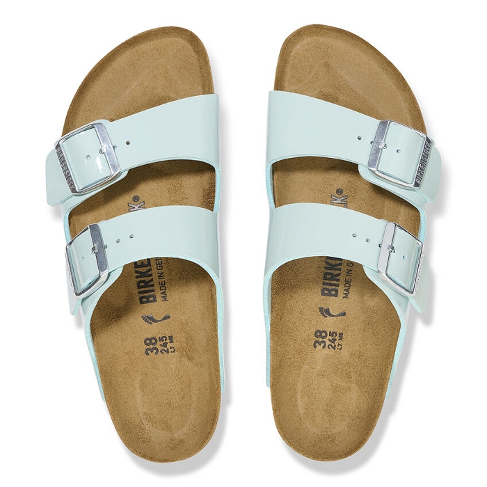 Birkenstock chaussures birkenstock arizona bf patent surf green 9127901_3