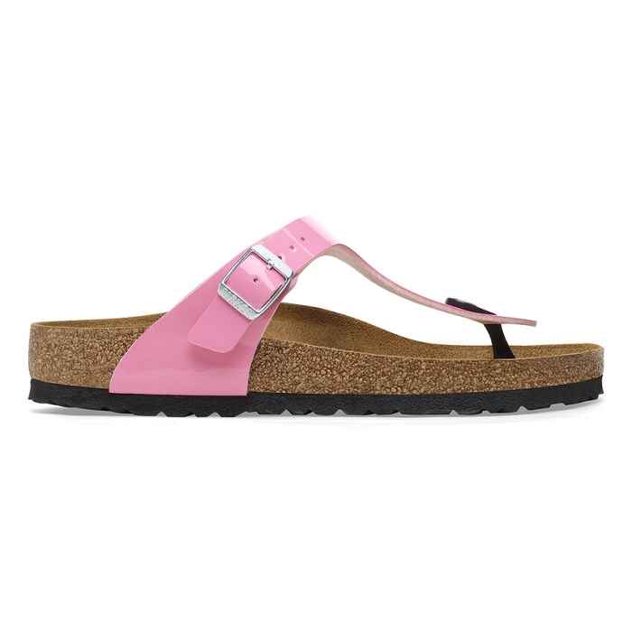 Birkenstock chaussures birkenstock gizeh bf patent candy pink black 9128101_2