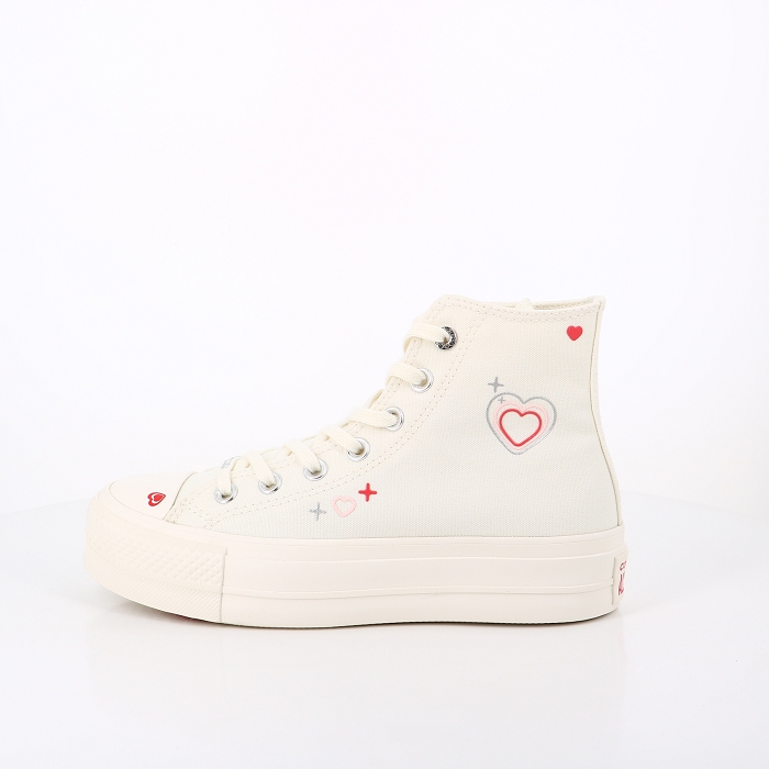 Converse chaussures converse lift platform y2k heart ecru blanc9135701_2