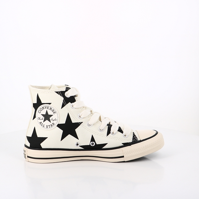 Converse chaussures converse large stars ecru noir ecru blanc