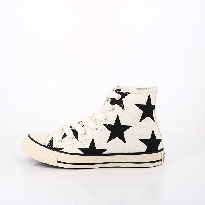 Converse chaussures converse large stars ecru noir ecru blanc9135901_3
