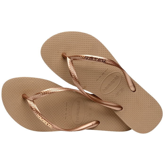 Havaianas chaussures havaianas slim logo metallic rose gold 9139601_3