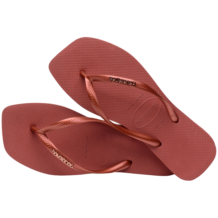 Havaianas chaussures havaianas slim square logo metallic mahogany 9141501_3