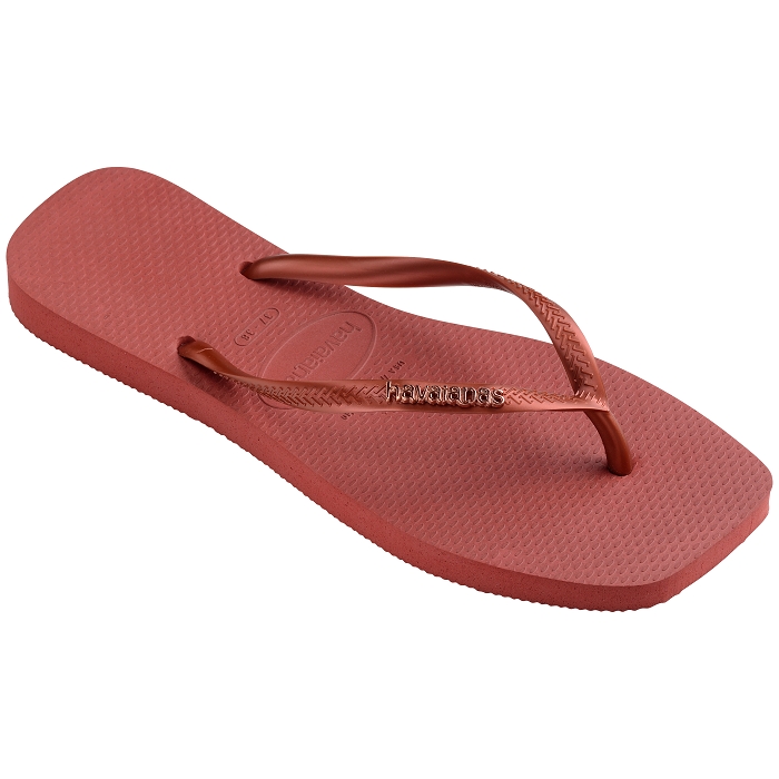 Havaianas chaussures havaianas slim square logo metallic mahogany 9141501_4