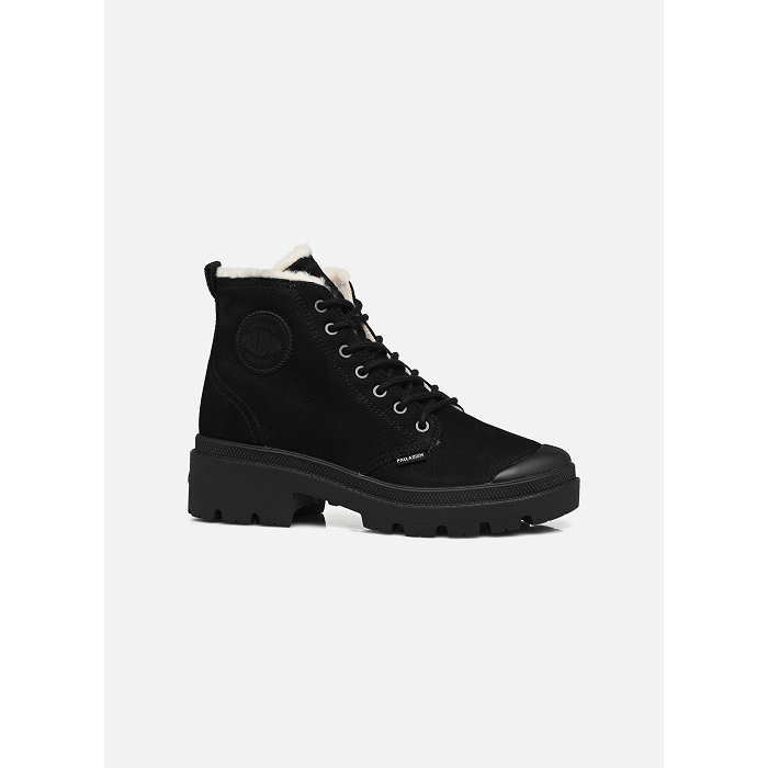 Palladium chaussures palladium pallabase black nubuk zip wl noir