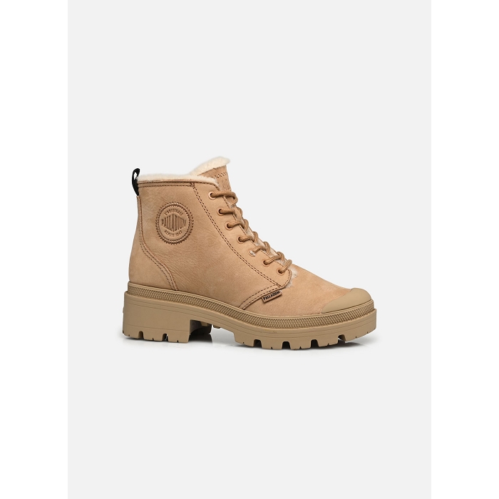 Palladium chaussures palladium pallabase ochre tan nubuk zip wl beige