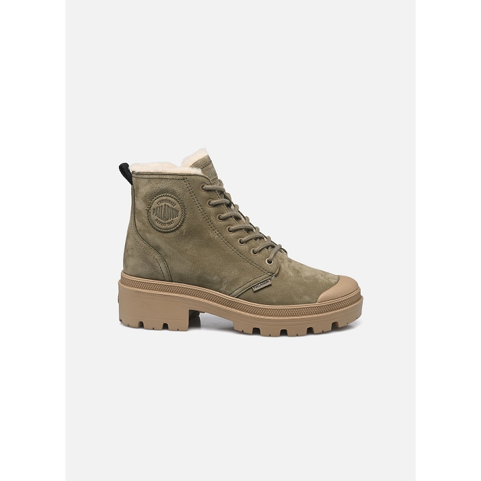 Palladium chaussures palladium pallabase dusky green nubuk zip wl vert