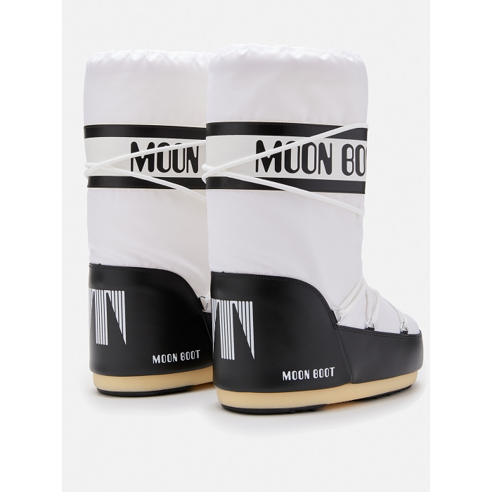 Moon boot chaussures moon boot icon nylon black white multicouleur9156601_2